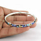 925 Sterling Silver Enamel Bangle For Women Girls