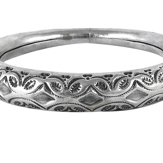 925 Sterling Silver Hollow Bangle