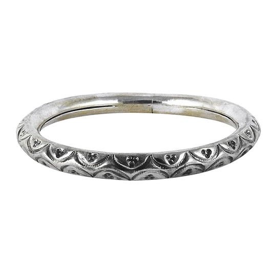 925 Sterling Solid Silver Hollow Bangle Women Jewelry