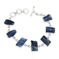 Rough Stone Natural Kyanite 925 Sterling Silver Bracelet Jewelry