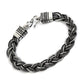 Intertwined Chain Bracelet 925 Sterling Oxidized Silver Jewelry