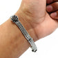 Solid 925 Sterling Silver Bracelet Statement Jewelry