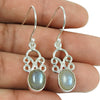 Natural Labradorite Gemstone 925 Silver Drop Dangle Ethnic Earrings For Girls N2