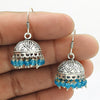 Gift For Woman Drop Dangle Jhumki Earrings 925 Silver Natural Topaz Gemstone Q1