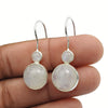 Natural Rainbow Moonstone 925 Silver Drop Dangle Vintage Earrings For Women X10