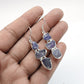 Rough Stone Natural Iolite 925 Sterling Silver Earrings