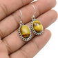 Tiger Eye Gemstone 925 Sterling Silver Dangle Earrings Jewelry