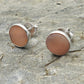 8mm Pink Opal Gemstone 925 Sterling Silver Stud Earrings Women Gift Jewelry