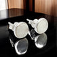 8mm Rainbow Moonstone 925 Sterling Silver Stud Earrings Handmade Jewelry