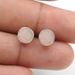 6mm Round Pink Opal 925 Sterling Silver Stud Earrings