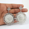 925 Solid Silver Natural Crystal Dangle Sister Bohemian Handcrafted New Earrings