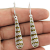 925 Sterling Silver Handcrafted Jewelry Dangle Enamel Earrings O2