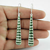 925 Sterling Silver Handcrafted Jewelry Dangle Enamel Earrings D3