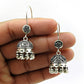 Solid 925 Sterling Silver Handmade Jhumki Earrings