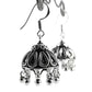 Solid 925 Sterling Silver Handmade Dangle Jhumki Earrings