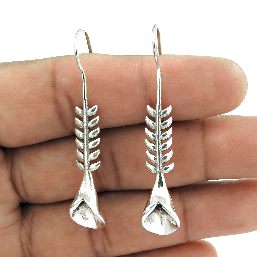 925 Sterling Silver Designer Dangle Earrings