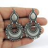 925 Sterling Oxidized Silver Antique Look Artisan Earrings Jewelry