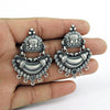 Solid 925 Sterling Silver Antique Artisan Earrings