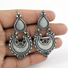 Solid 925 Sterling Silver Antique Earrings Indian Jewelry