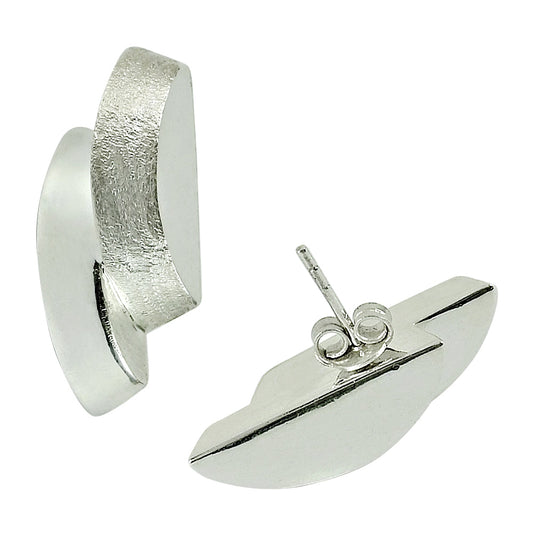 Solid 925 Sterling Silver Designer Stud Earrings For Her