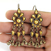 925 Solid Sterling Silver Gold Plated Antique Earrings