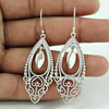 925 Solid Sterling Silver Antique Look Artisan Earrings