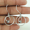 Solid 925 Sterling Silver Hanging Handmade Earrings