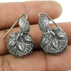 925 Sterling Oxidized Silver Indian Artisan Handmade Earrings