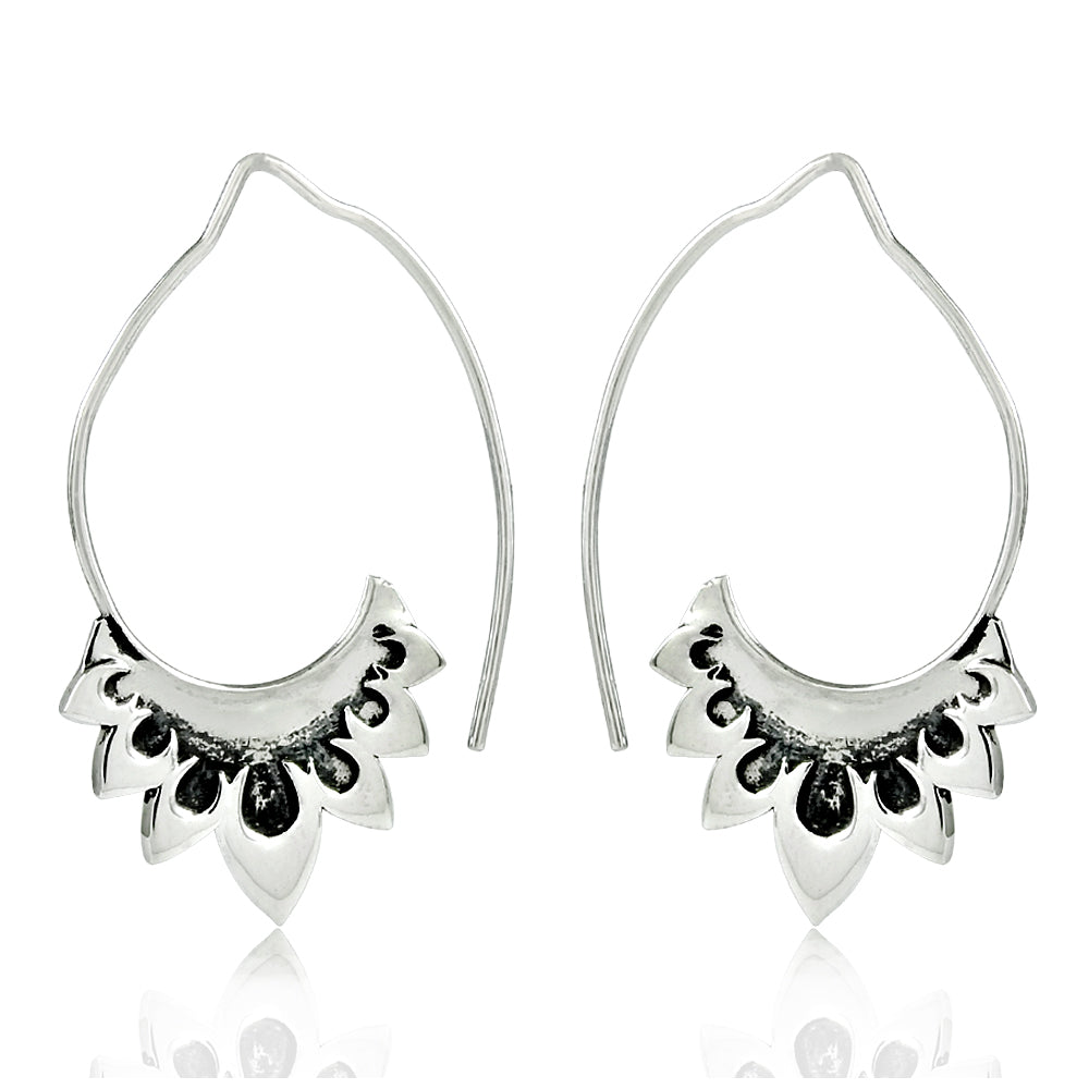 Solid 925 Sterling Silver Designer Earrings For Women Girls