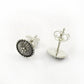 925 Solid Sterling Silver Ethnic Stud Earrings Indian Jewelry