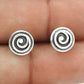 Solid 925 Sterling Silver Chakra Stud Earrings