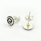 Solid 925 Sterling Silver Chakra Stud Earrings