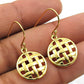 925 Solid Sterling Silver Gold Plated Earrings