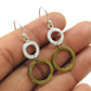 Solid 925 Silver Handmade Dangle Earrings