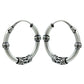 Solid 925 Sterling Silver Antique Hoop Earrings