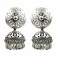 Jhumki Earrings 925 Solid Sterling Silver Handmade Jewelry