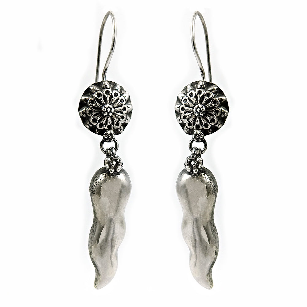 Solid 925 Sterling Silver Tamarind Earrings