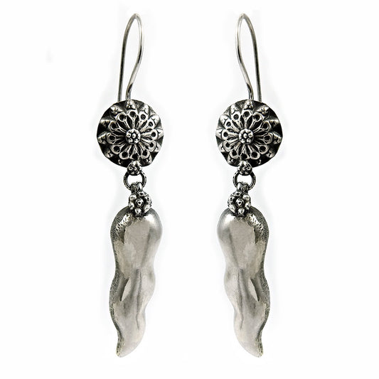 Solid 925 Sterling Silver Tamarind Earrings