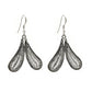 925 Solid Sterling Silver Jewelry Wings Design Earrings