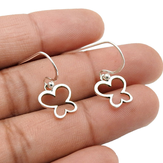 Butterfly Dangle Earrings 925 Sterling Silver Jewelry