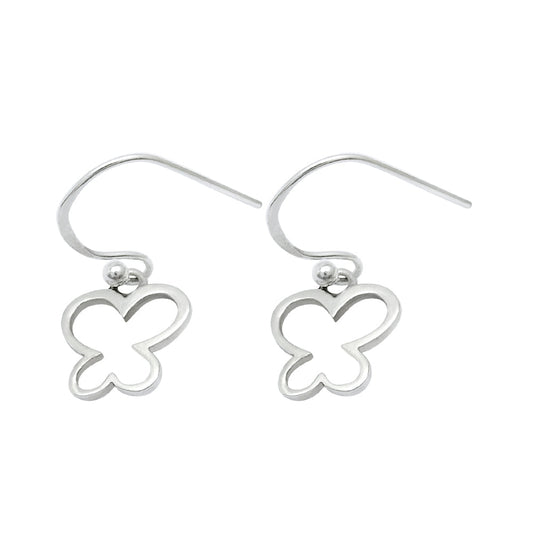 Butterfly Dangle Earrings 925 Sterling Silver Jewelry