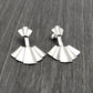 Solid 925 Sterling Silver Unique Earrings Women Jewelry