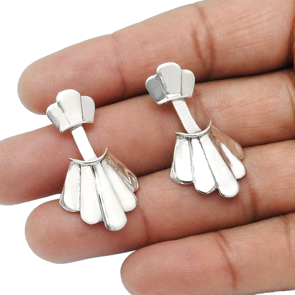 925 Sterling Silver Handcrafted Earrings Women Jewelry