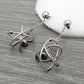 Awesome Atoms Earrings 925 Solid Sterling Silver Dangle Earrings