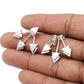 925 Sterling Silver Earring Tryst With Triangles Stud Earrings