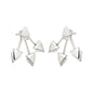 925 Sterling Silver Earring Tryst With Triangles Stud Earrings