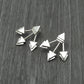 925 Sterling Silver Earring Tryst With Triangles Stud Earrings