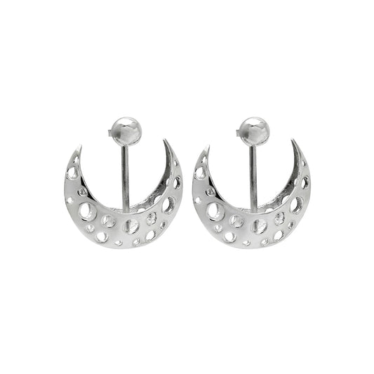 Myriad Moons 925 Sterling Silver Stud Earrings