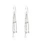 Hanging Drops Solid 925 Sterling Silver Dangle Earrings