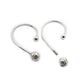 Solid 925 Sterling Silver Ball Earrings Women Jewelry